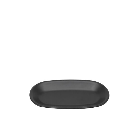 Tulu Porselen Klasik Kayık 26cm X 14,5cm Saten 64 Siyah KL26KYST64 - TULU PORSELEN