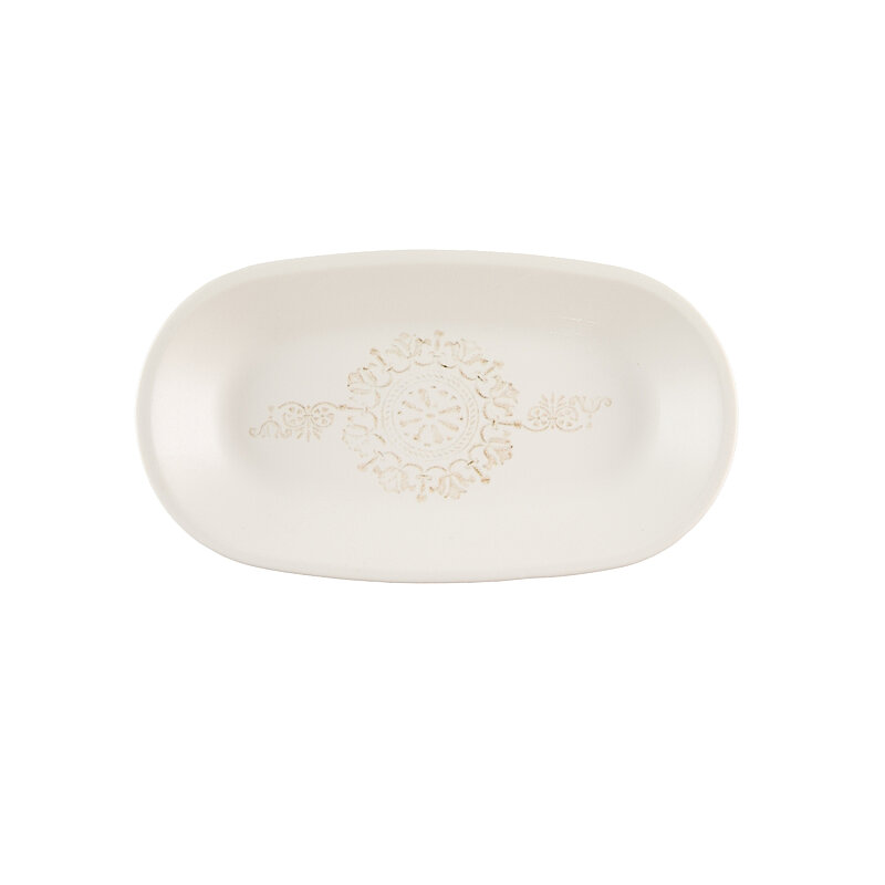 Zest Porcelain Klasik Kayık 26 cm X 14,5 cm-Whisper - 1
