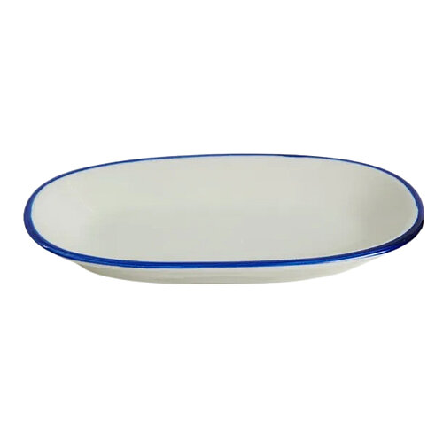 Zest Porcelain Klasik Kayık 32 Cm-Riva Mavi - ZEST PORCELAIN