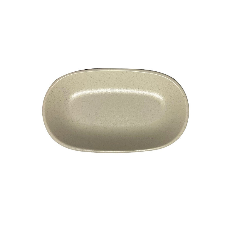 Zest Porcelain Klasik Kayık 32x20 cm - Crater Cream - 1