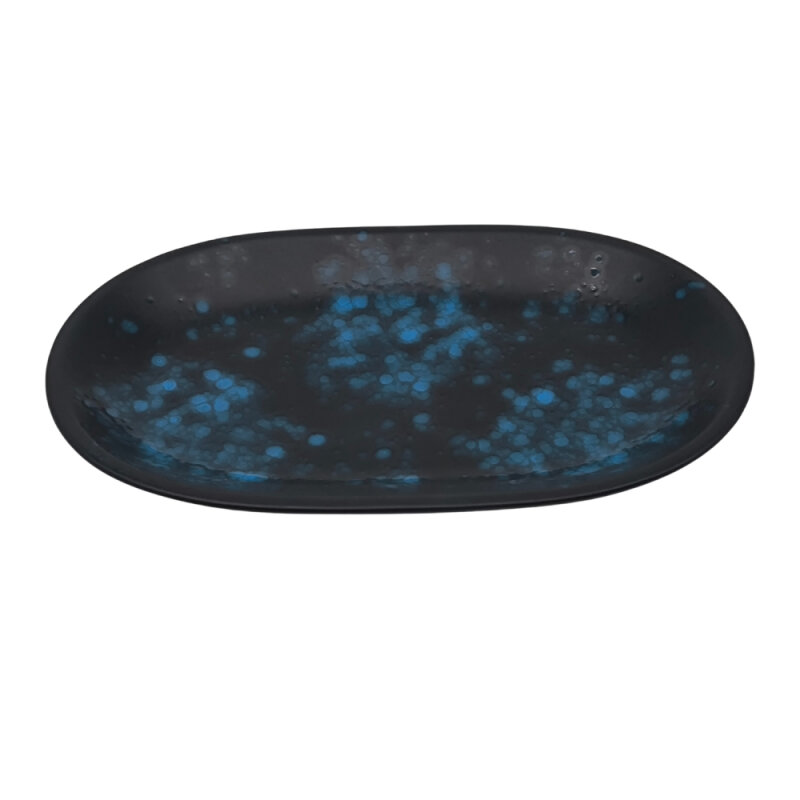 Zest Porcelain Klasik Kayık 32Cm X 20Cm -Oxy Blue - 1