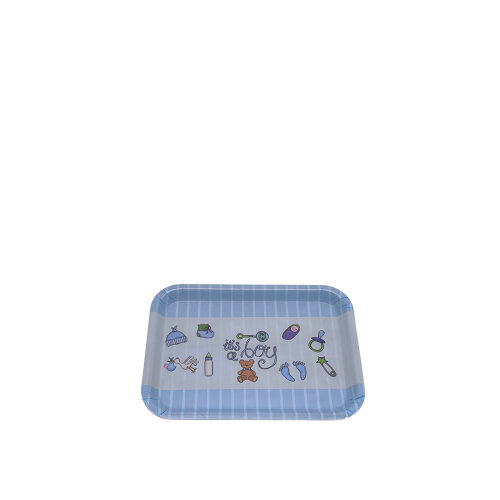 Külsan Thermoset 31x23 cm Tepsi Baby Mavi 360SBM.PW - KÜLSAN