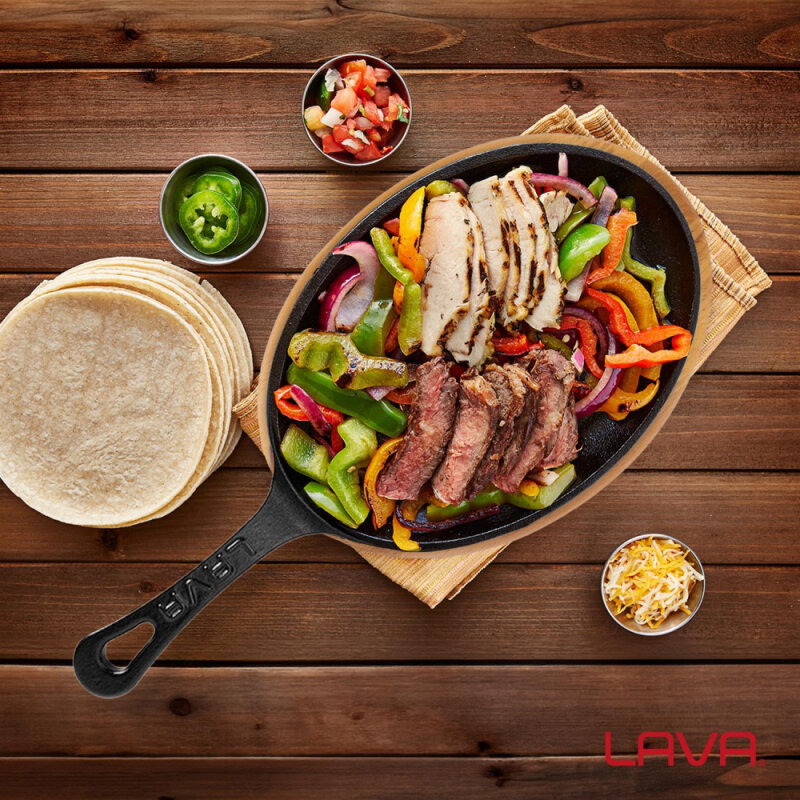Lava Fajita Tavası 17X23 Cm Saplı Oval - 5