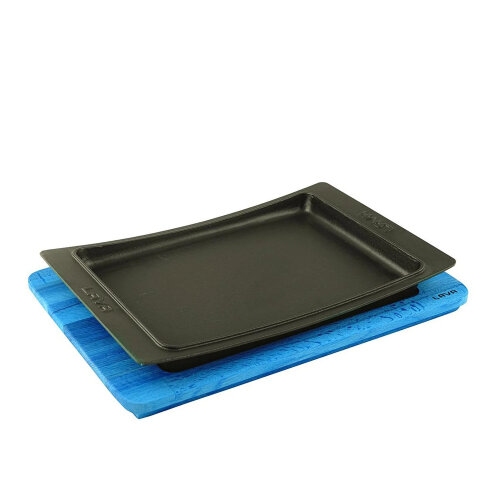 Lava Servis Tabağı Dikdörtgen 34X25 Cm Ahşağ Altlı - LAVA