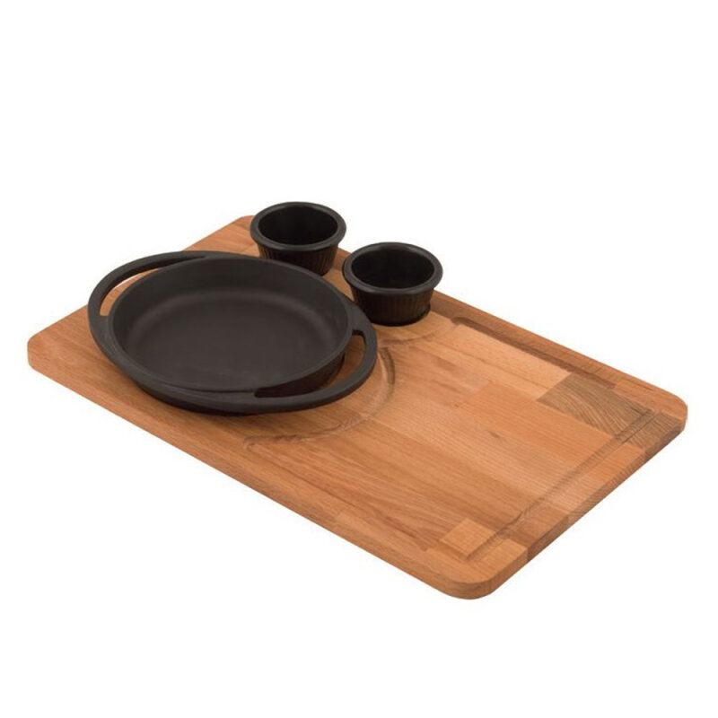 Lava Yuvarlak Tabak 21 Cm Ahşap Stand L. - 1