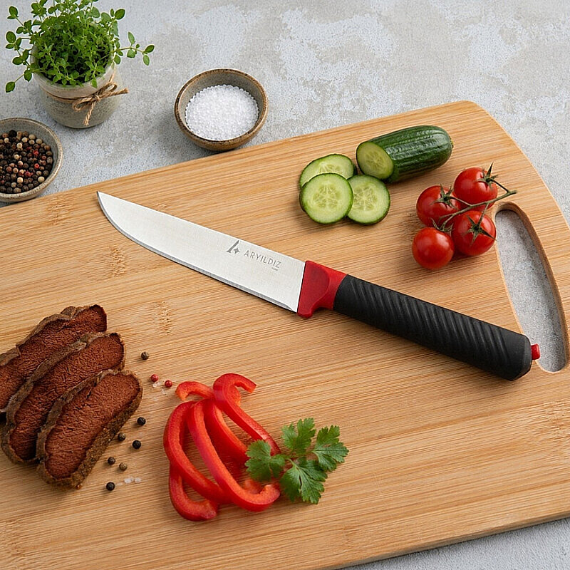 Aryıldız Lova Ekmek Bıçak 16 Cm Kırmızı - 2