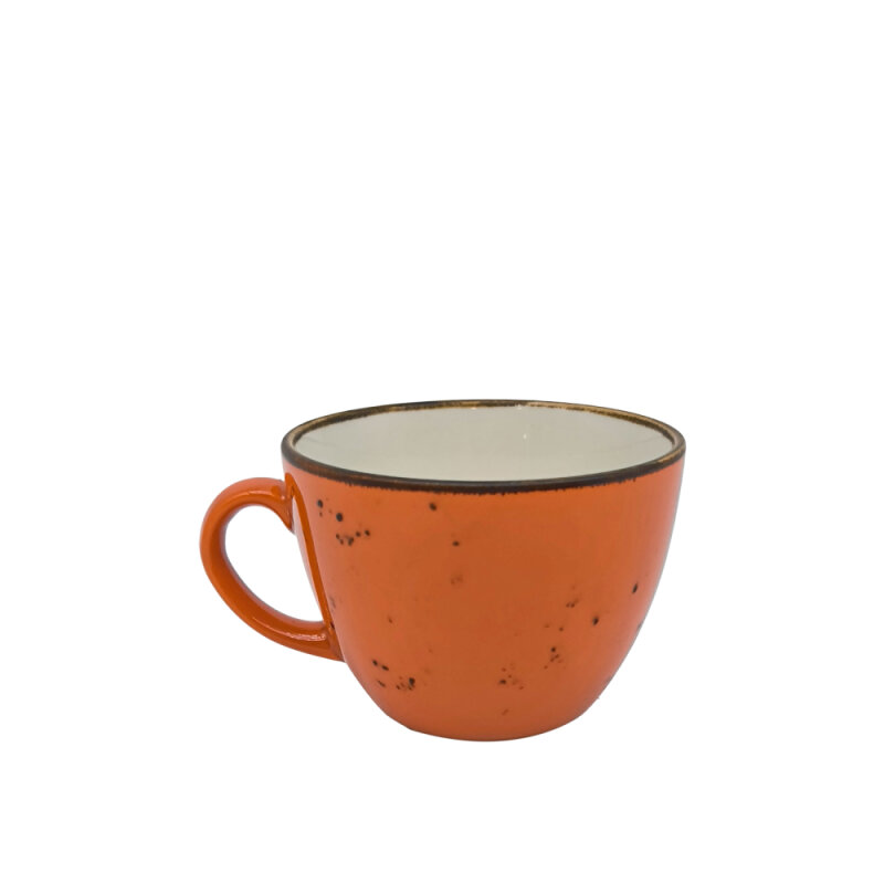 Zest Porcelain Luna Çay Fıncan 200Cc-Paris Turuncu - 1