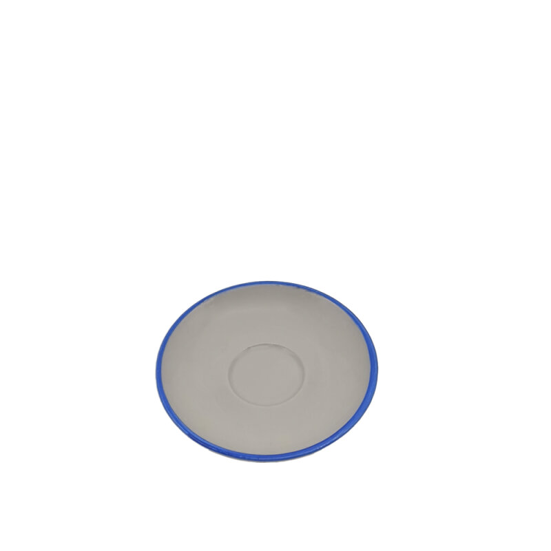 Zest Porcelain Luna Kahve Fincan Tabağı -Riva Mavi - 1