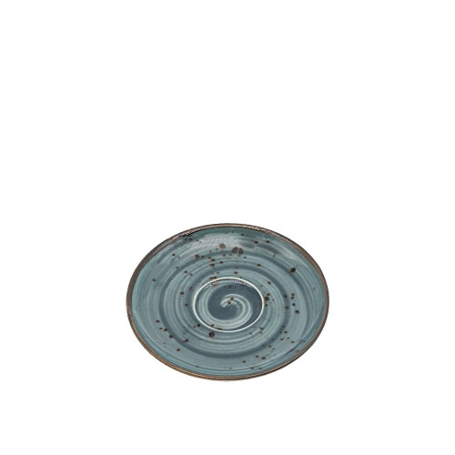 Zest Porcelain Luna Kahve Fincan Tabağı-Paris K.Mavi - ZEST PORCELAIN