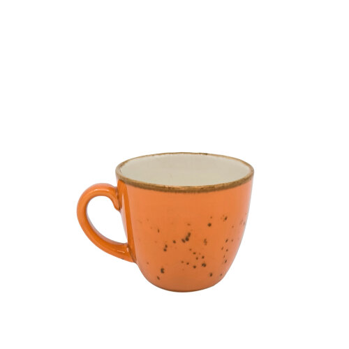 Zest Porcelain Luna Kahve Fincan 80Cc-Paris Turuncu - ZEST PORCELAIN