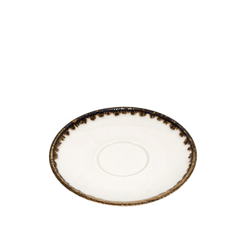 Zest Porcelain Luna Latte Fincan Tabağı - Chocolate LN01LTCT47 - ZEST PORCELAIN