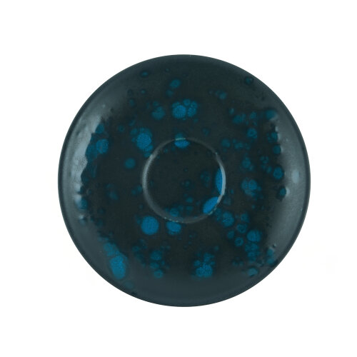 Zest Porcelain Luna Latte Fincan Tabağı -Oxy Blue - ZEST PORCELAIN