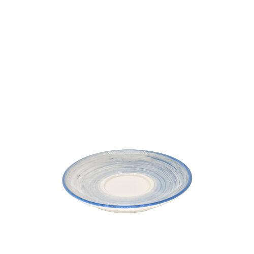 Zest Porcelain Luna Latte Fincan Tabağı-Tokyo Mavi - ZEST PORCELAIN