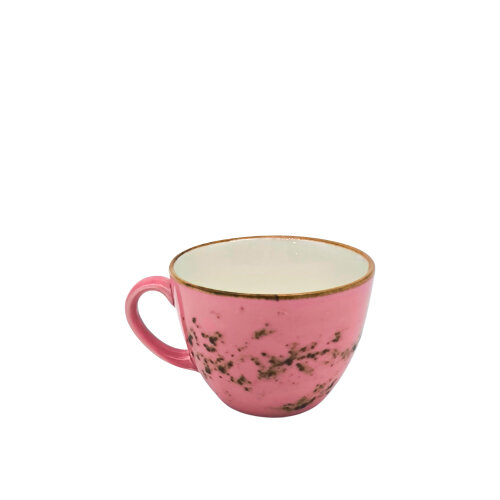 Tulu Porselen Luna Latte Fincanı - Reactive 06 Şeker Pembe - TULU PORSELEN