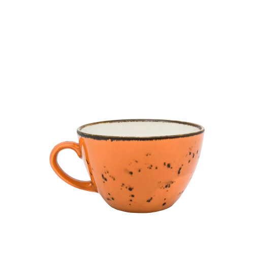 Zest Porcelain Luna Latte Fincanı 339Cc -Paris Turuncu - ZEST PORCELAIN
