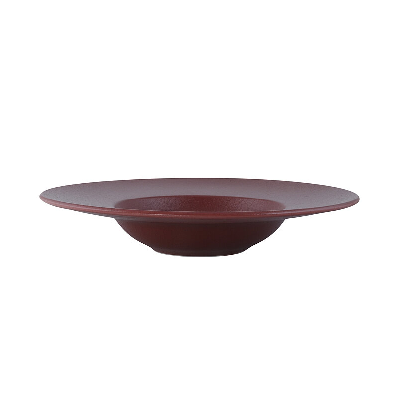 Zest Porcelain Makarna Tabağı 27 cm - Crater Claret Red - 2