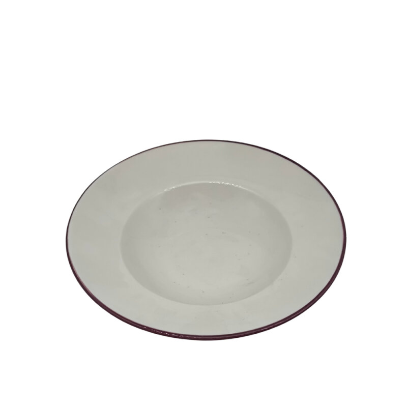 Zest Porcelain Makarna Tabağı 27Cm -Riva Mürdüm - 1