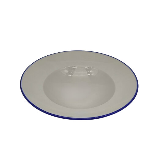 Tulu Porselen Makarna Tabağı 27Cm - File 93 Mavi - TULU PORSELEN