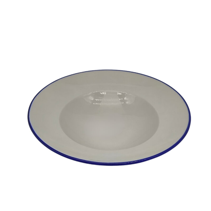 Tulu Porselen Makarna Tabağı 27Cm - File 93 Mavi - 1
