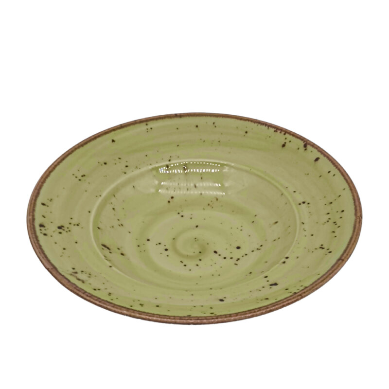 Tulu Porselen Makarna Tabağı 27cm - Reactıve 77 Yeşil SNM27MTR77 - 1