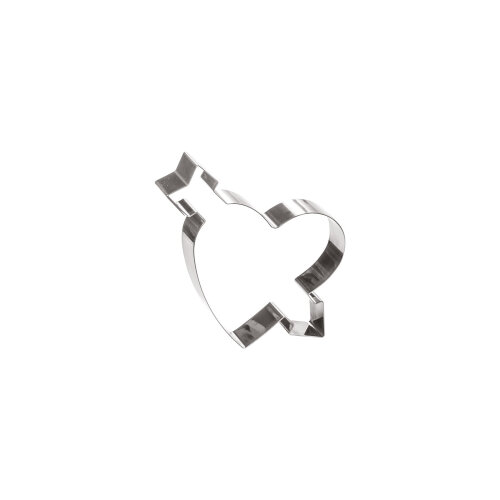 Martellato Oklu Kalp Metal 175,1X155,5 H 5 cm 17h5x17 - MARTELLATO