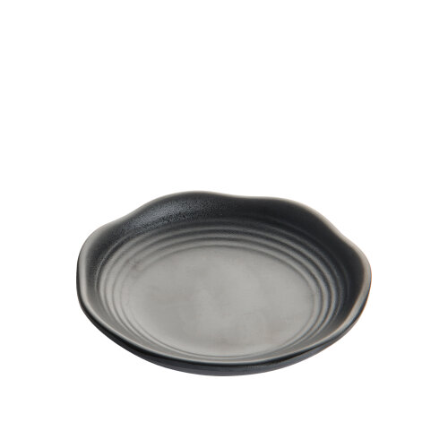 Mat Siyah Melamin Küçük Sunum Tabak 10Cm - ULTRAFORM MELAMİN