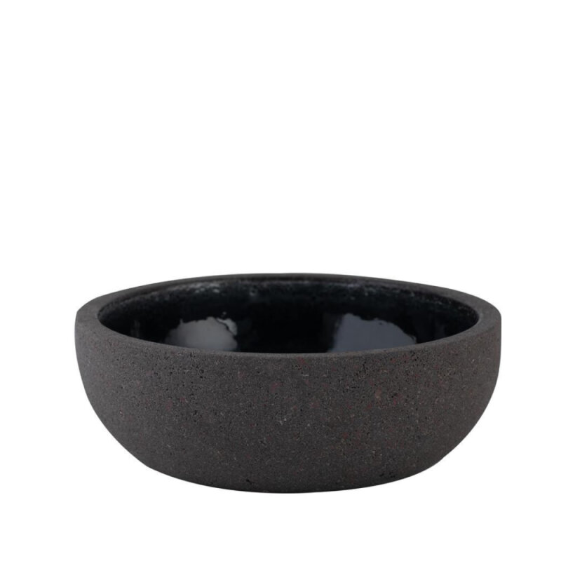 Matgusto Fuego Kase Büyük Parlak Siyah Ç:20 cm.H:7 cm FUEGO207 - 1