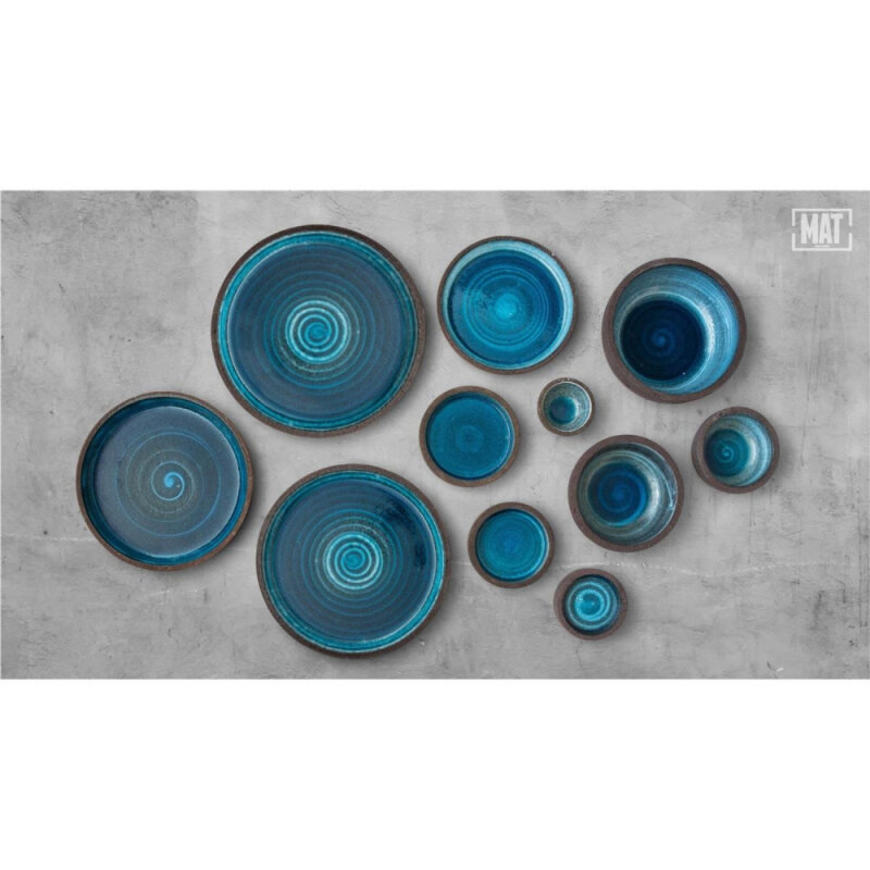 Matgusto Meru Kase Küçük Parlak Mavi Ç:12 cm.H:5 cm. MERU125 - 2