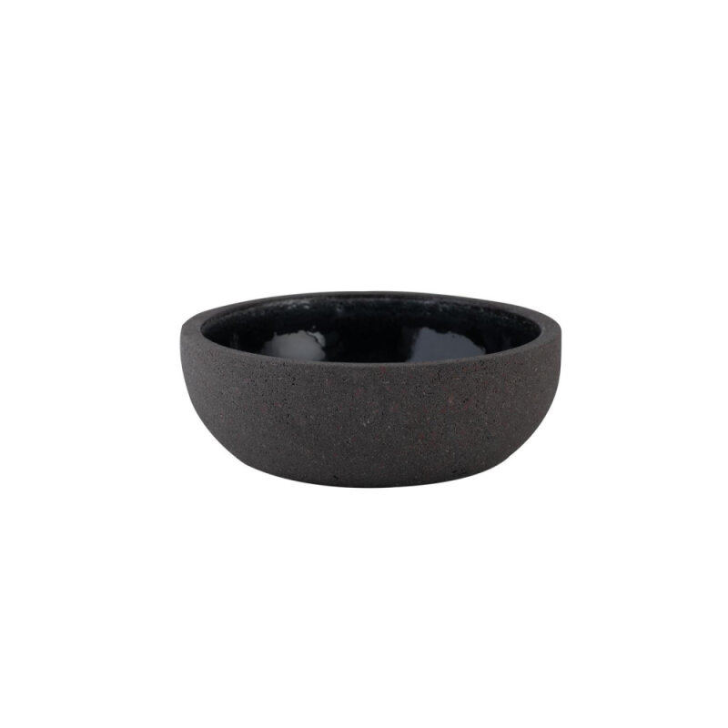 Matgusto Fuego Kase Orta Parlak Siyah Ç:16 cm.H:6 cm FUEGO166 - 1