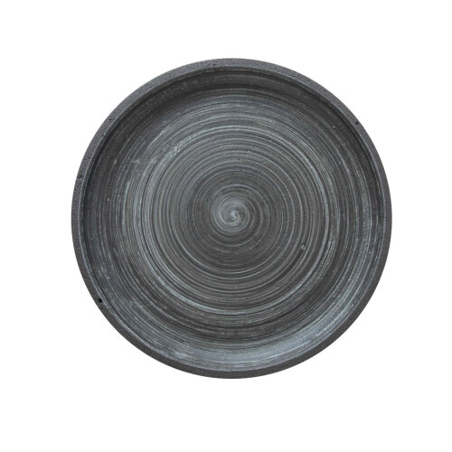 Matgusto Yuvarlak Tabak Mat Siyah Ç:27 Cm.H:3 Cm - MATGUSTO