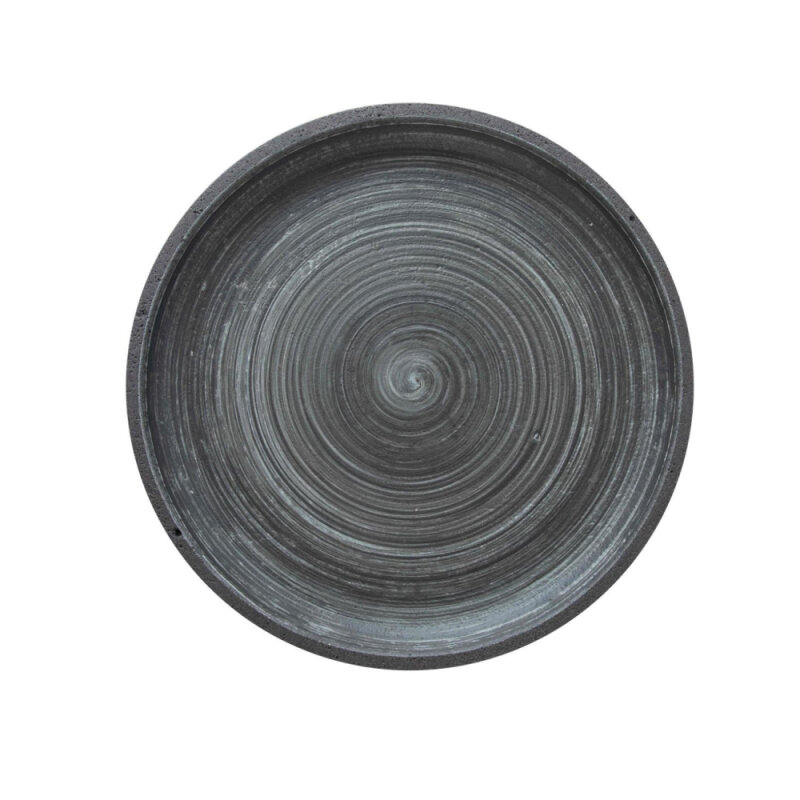 Matgusto Yuvarlak Tabak Mat Siyah Ç:27 Cm.H:3 Cm - 1