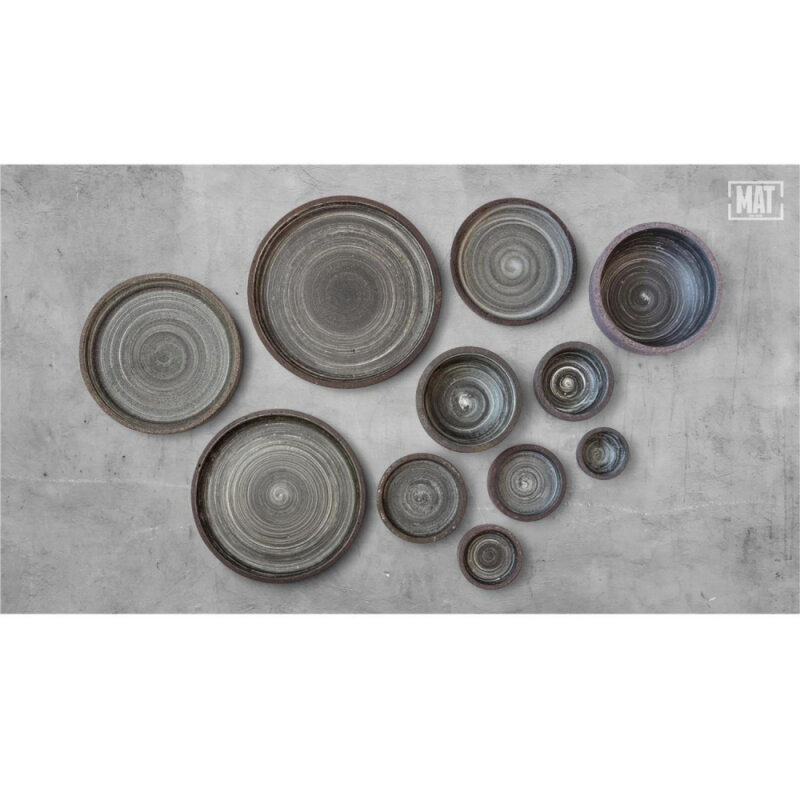 Matgusto Yuvarlak Tabak Mat Siyah Ç:27 Cm.H:3 Cm - 3