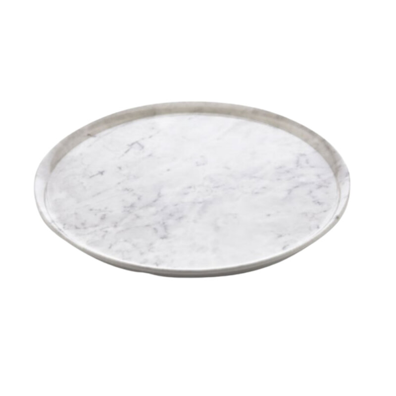 Mermer Desen Yuvarlak Sunum 35 Cm - 1