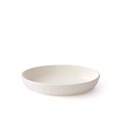 Tulu Porselen Mina Fırın Kabı Oval 30 Cm-Krem - TULU PORSELEN