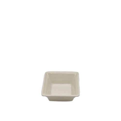 Tulu Porselen Minimal Sunum 7,3X7,3X2,8cm Kare - Krem ULTA8515 - TULU PORSELEN