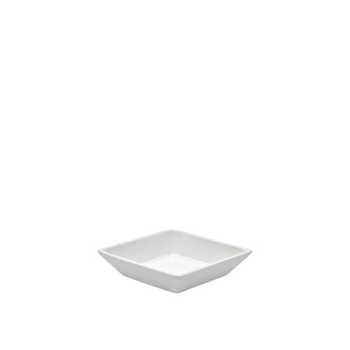 Tulu Porselen Minimal Sunum Elmas Servis Tabağı 14cm - Krem ULTCY2201929 - TULU PORSELEN