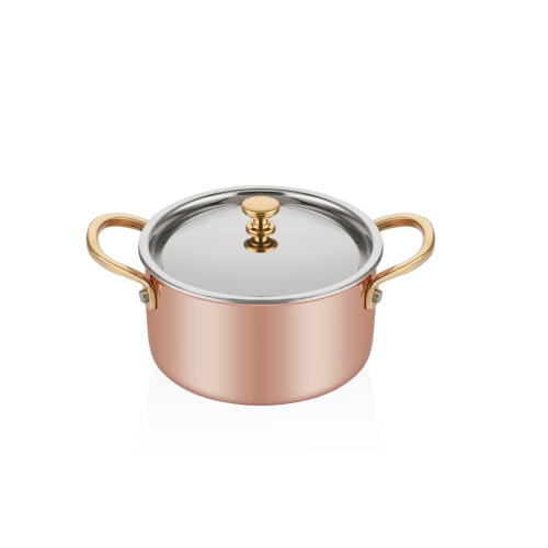 Altınbaşak Multi Metal Bakır Mini Tencere 12 cm - ALTINBAŞAK