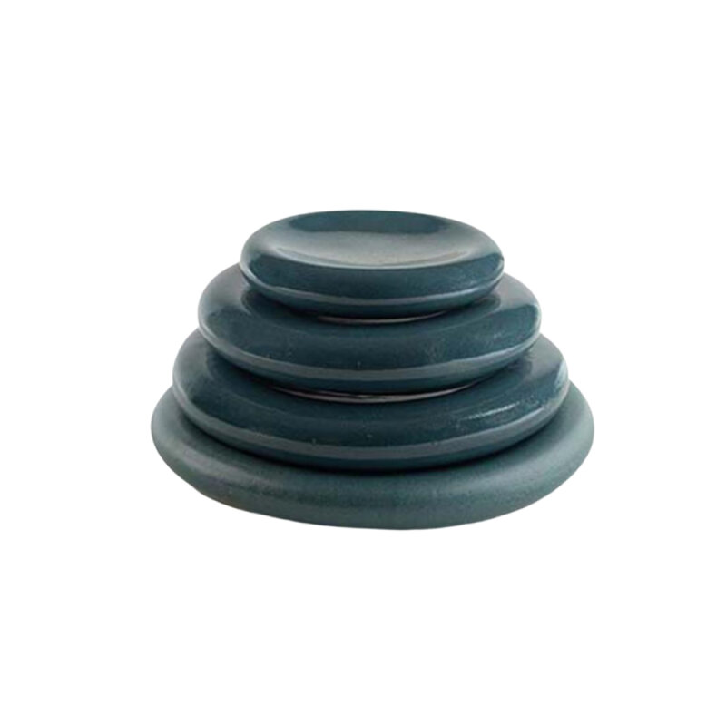 Matgusto Navy Blue-Glossy Sunum Tabak Q:28cm h:4cm - 2