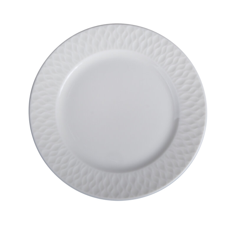 Zest Porcelain Nil Düz Tabak 21 cm Krem NIL21DU00 - 1