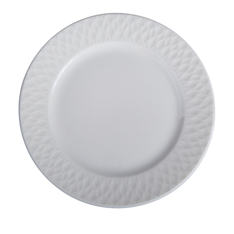 Zest Porcelain Nil Düz Tabak 25 cm Krem NIL25DU00 - 1