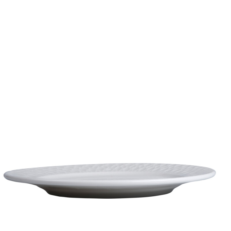 Zest Porcelain Nil Düz Tabak 25 cm Krem NIL25DU00 - 2