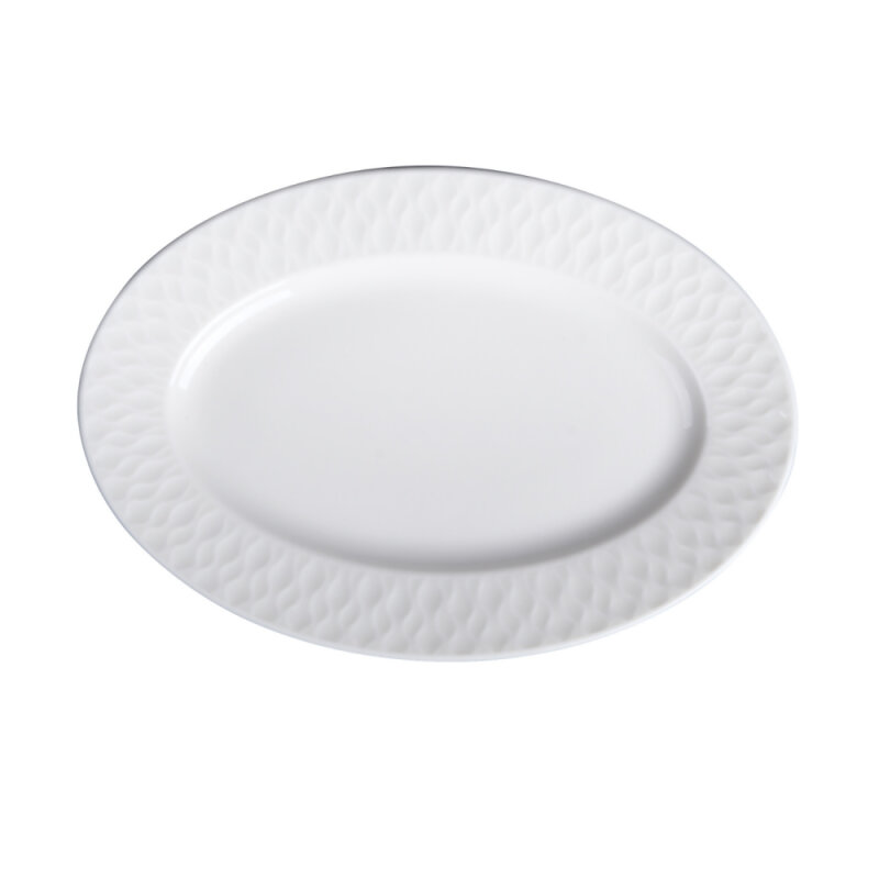 Zest Porcelain Nil Kayık Tabak 25 cm Krem NIL25KY00 - 1