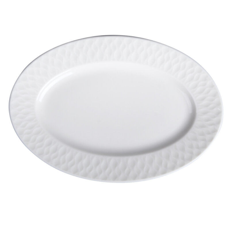 Zest Porcelain Nil Kayık Tabak 30 cm Krem NIL30KY00 - 1