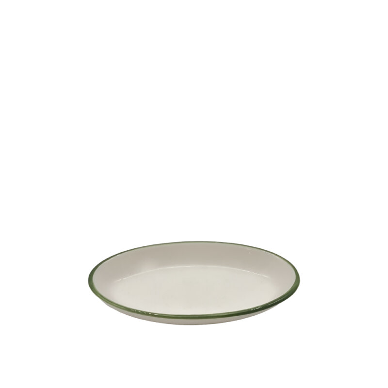 Zest Porcelain Oval Fırın Kabı 19Cm-Riva Yeşil Yeşil - 1