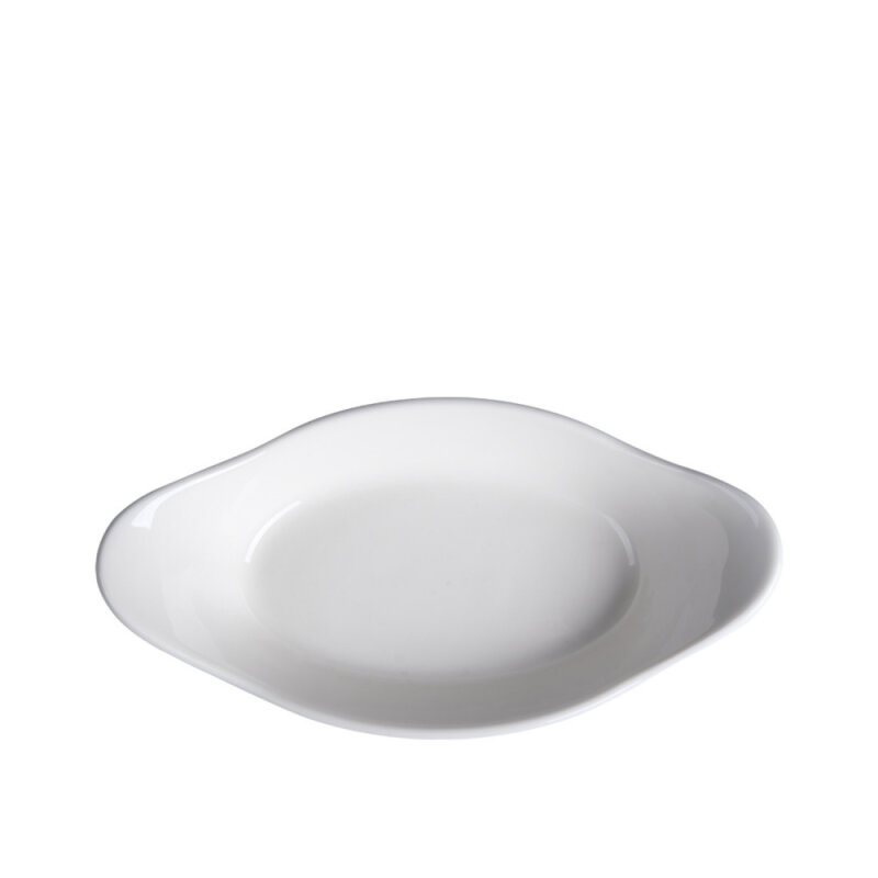 Tulu Porselen Oval Sahan Sunum 25 X 14 cm Krem - 1