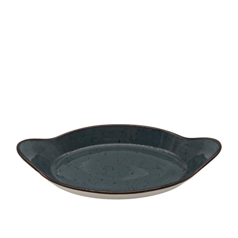 Zest Porcelain Oval Sahan Sunum 34 X 19Cm -Paris K.Mavi - 1