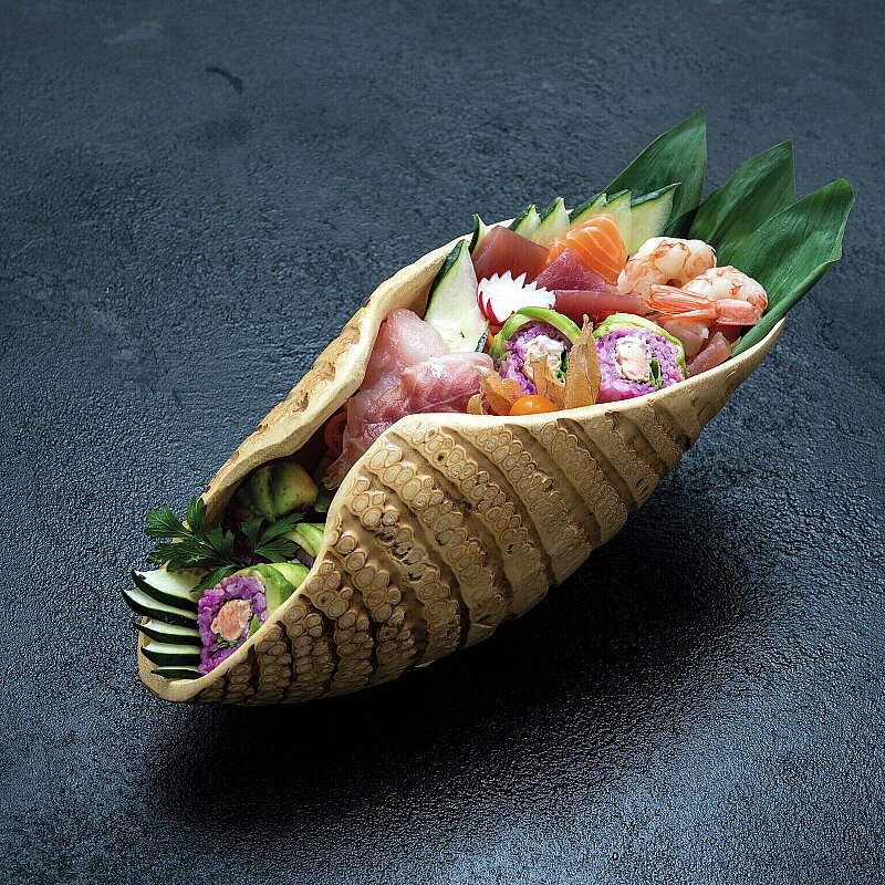 Paderno Sushı Contaıner Kabuk 32X12X10 cm - 1