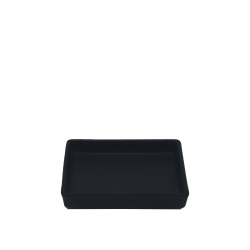 Tulu Porselen Pera 11X8X2Cm Kayık-Saten 64 Siyah - TULU PORSELEN