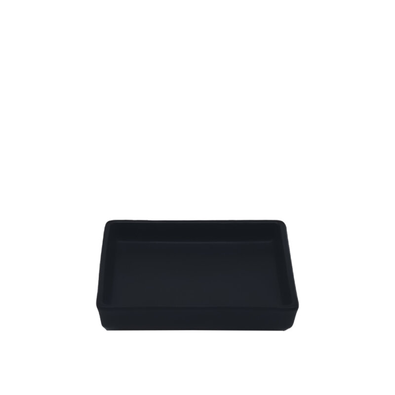 Tulu Porselen Pera 11X8X2Cm Kayık-Saten 64 Siyah - 1