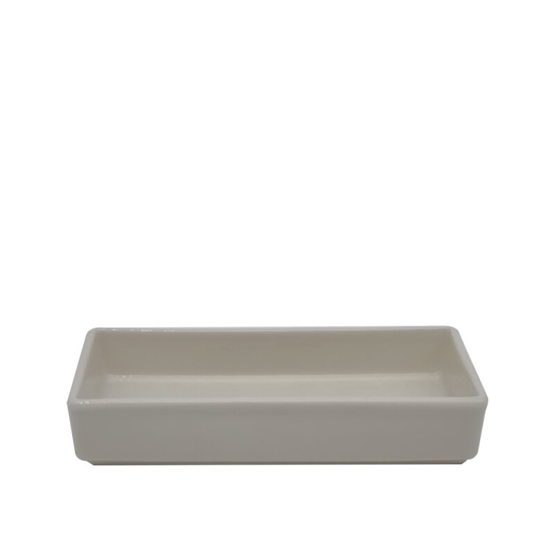 Tulu Porselen Pera 15X8X2 Dikdörtgen Kase-Krem PRA15X8KS00 - 1